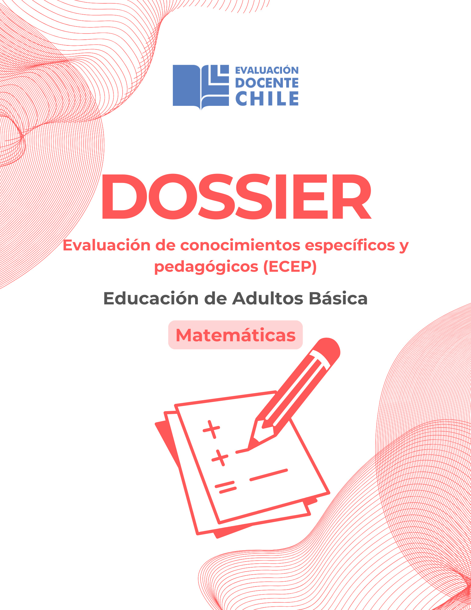 Dossier prueba de conocimientos pedagógicos Ed. adultos básica Matemática