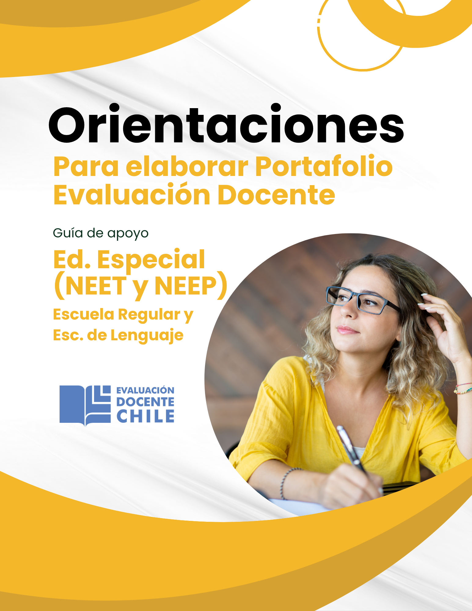 Orientaciones para elaborar portafolio de Ev. Docente Ed. Especial Escuela Regular y de Lenguaje en NEET y NEEP