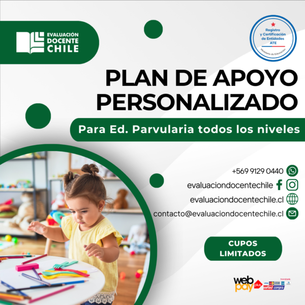 Plan de apoyo personalizado Ev. Docente Ed. Parvularia 8 hrs.