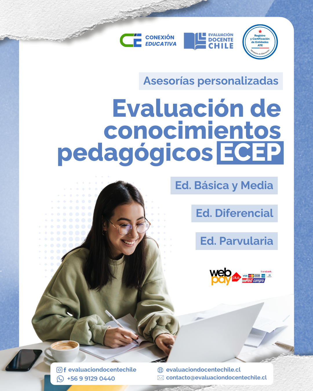 Asesorías personalizadas preparación de Evaluación de Conocimientos Específicos y Pedagógicos (ECEP) 2025
