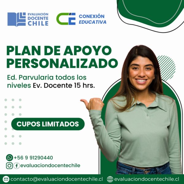 Plan de apoyo personalizado Ev. Docente Ed. Parvularia 15 hrs.