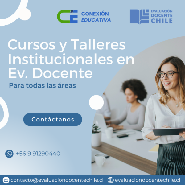 Cursos y Talleres Institucionales en Ev. Docente