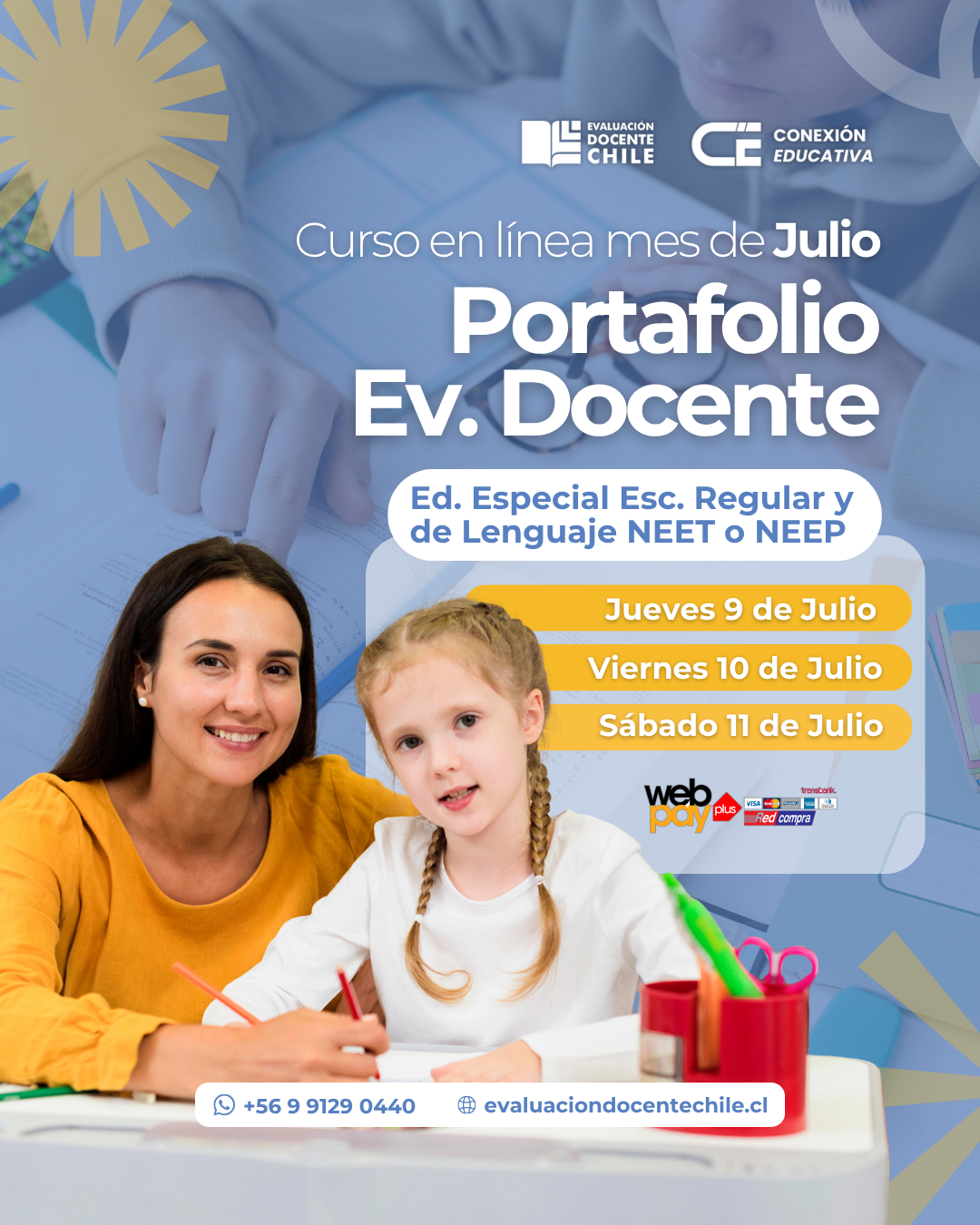 Curso "Portafolio Ev. Docente" Ed. Especial escuela regular y de lenguaje (NEET o NEEP) (Julio)