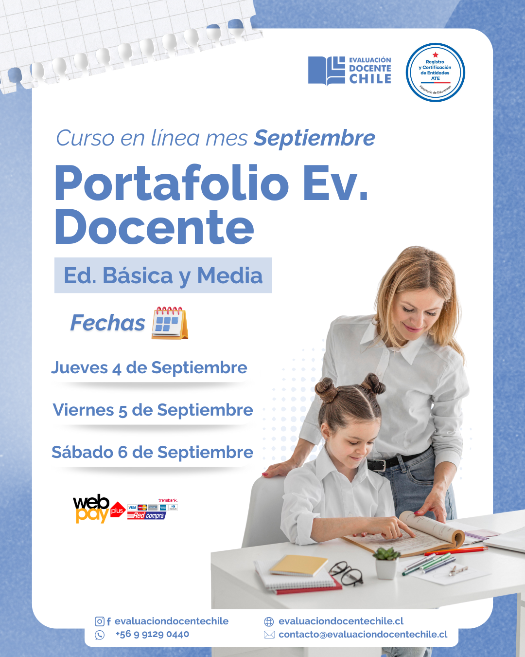 Curso "Portafolio Ev. Docente" Ed. Básica y Media (Septiembre)