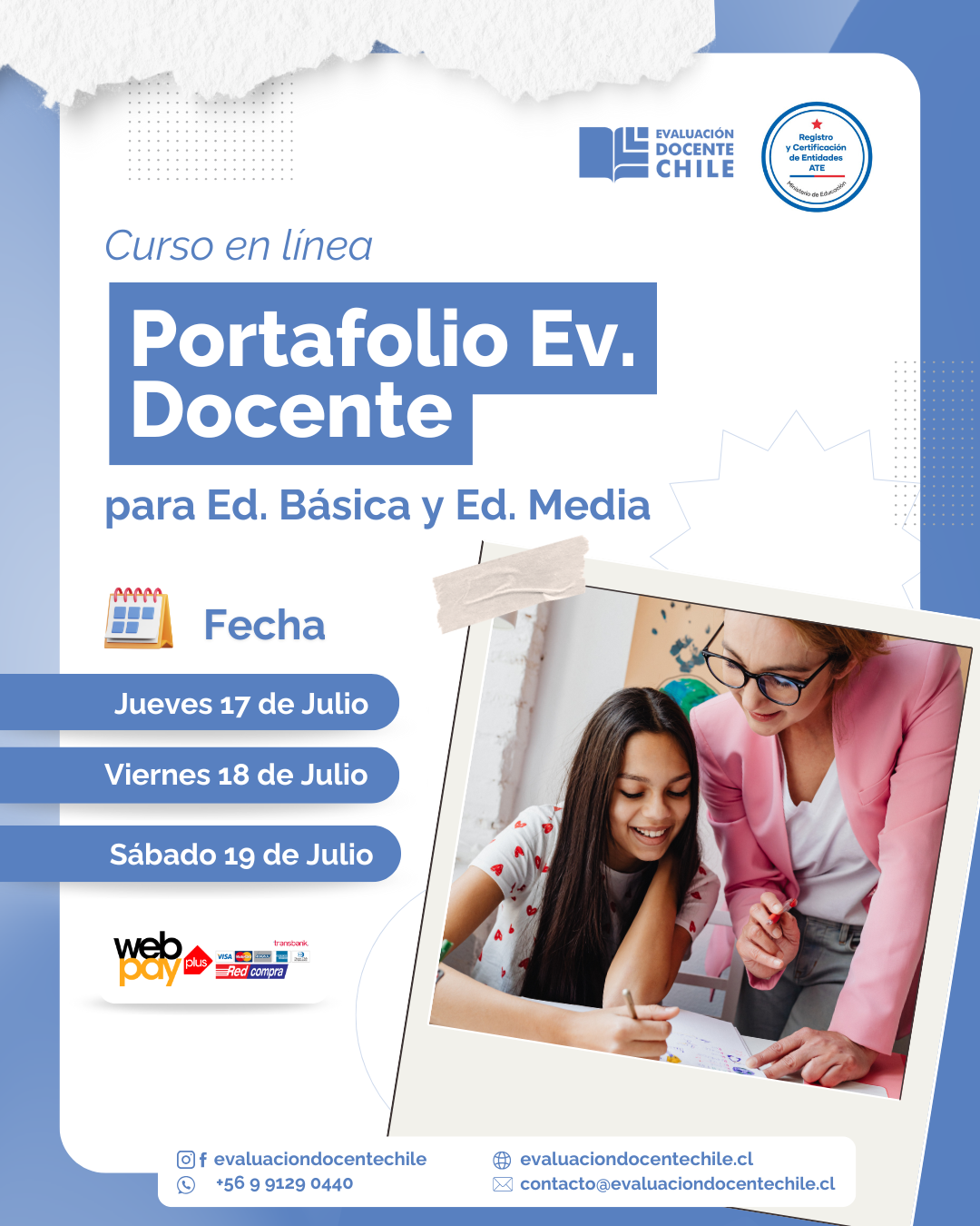 Curso "Portafolio Ev. Docente" Ed. Básica y Media