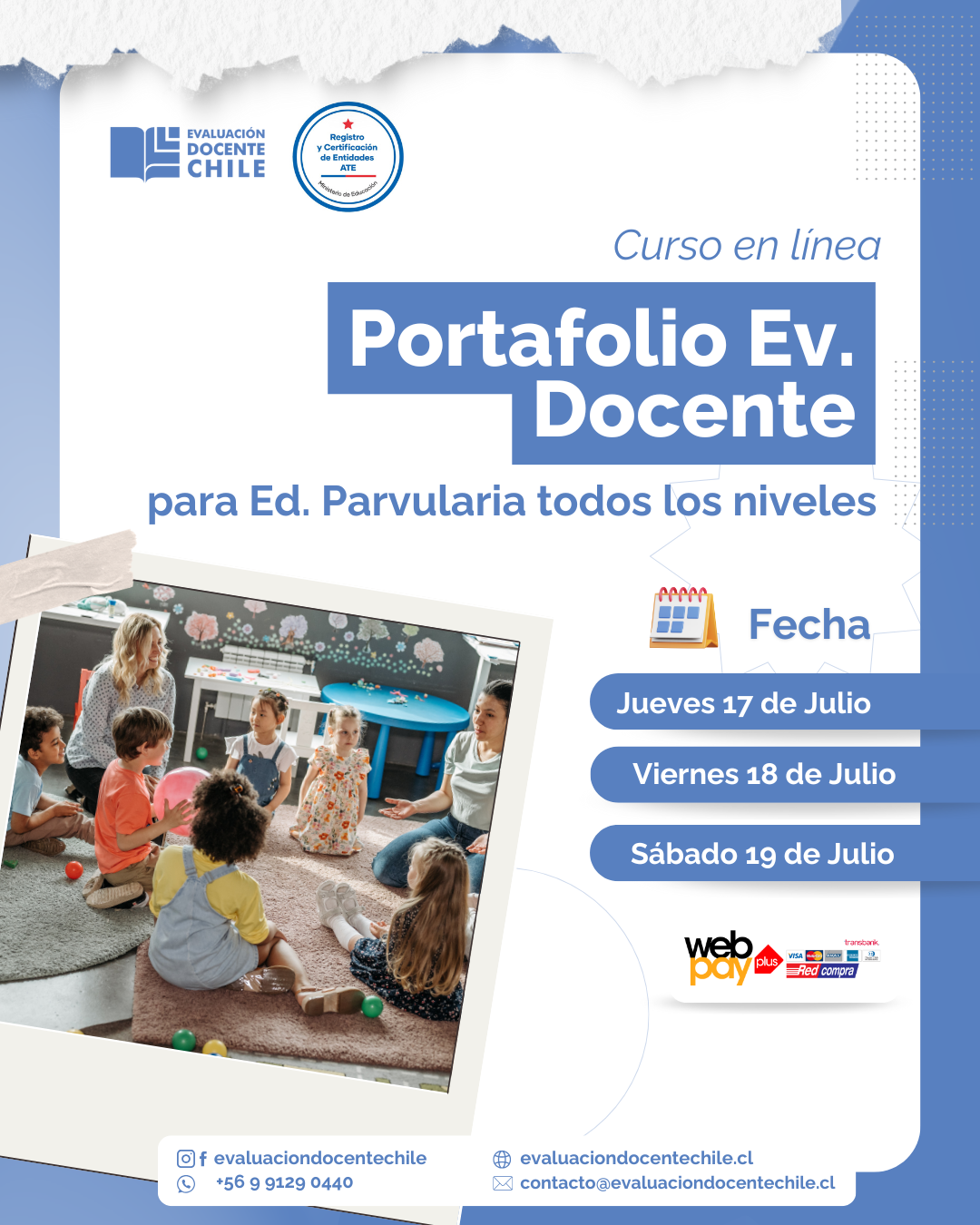 Curso "Portafolio Ev. Docente" Ed. Parvularia
