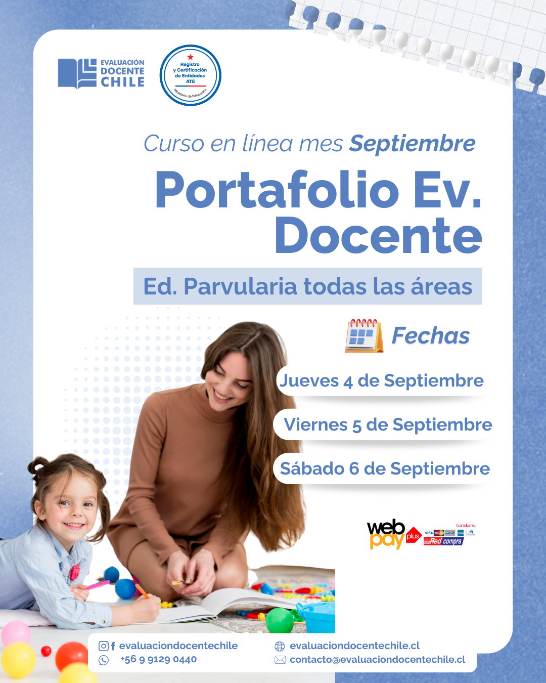 Curso "Portafolio Ev. Docente" Ed. Parvularia