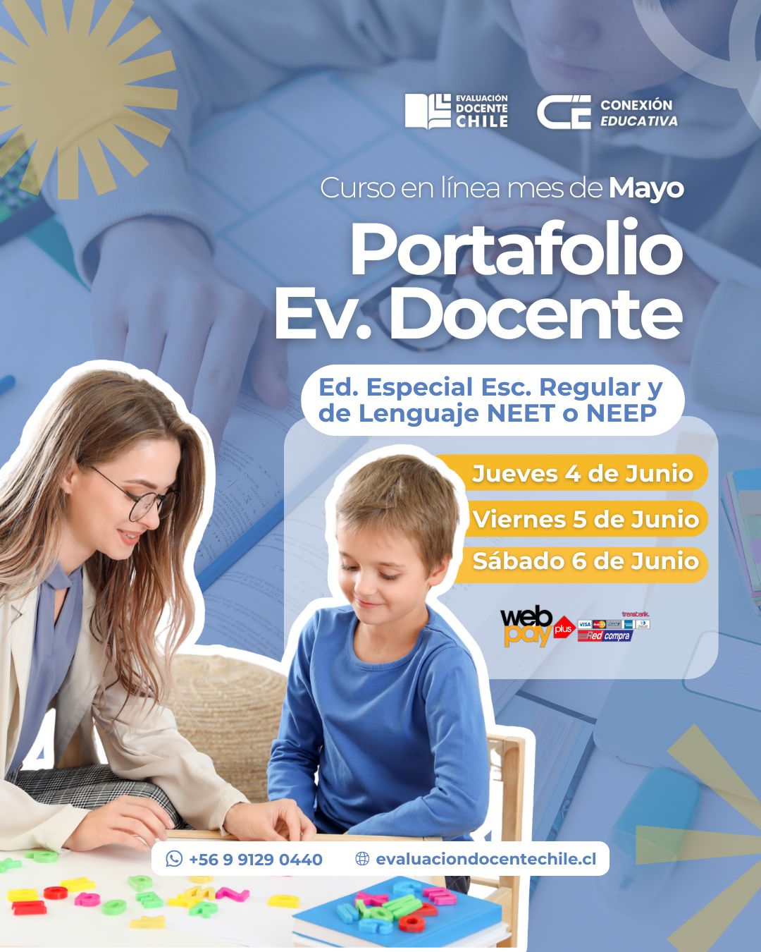 Curso "Portafolio Ev. Docente" Ed. Especial escuela regular y de lenguaje (NEET o NEEP) (Junio)
