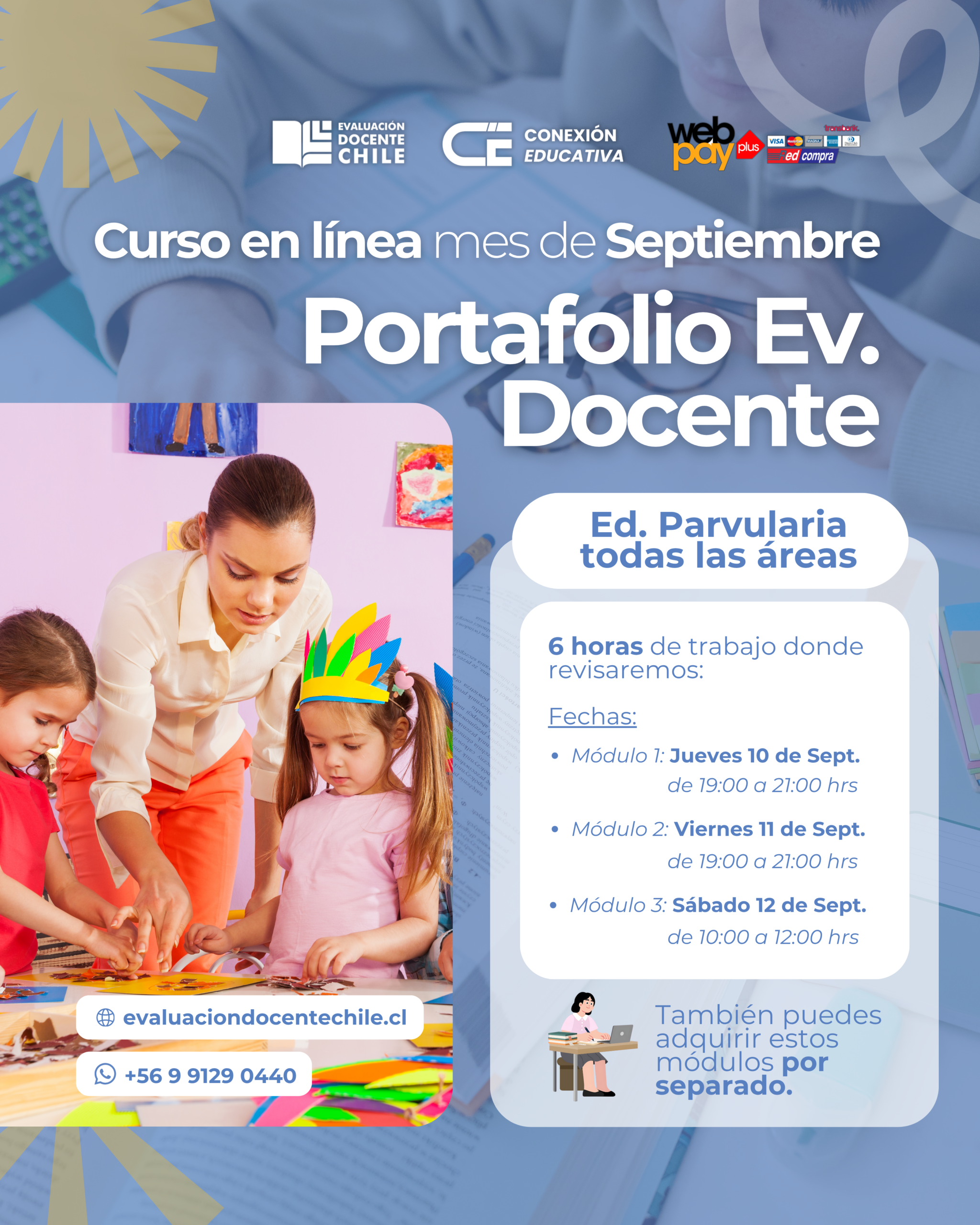 Curso "Portafolio Ev. Docente" Ed. Parvularia (Septiembre)